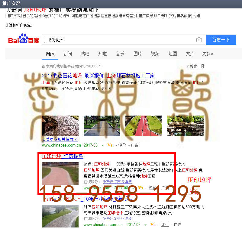 苏州竞价网站托管优化推广公司，菜根谭网络科技有限公司查询瑞皇关键词排名8月28日推广实况案例（3）